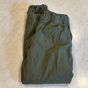 Boys Casual Olive Fleece Lined Pants